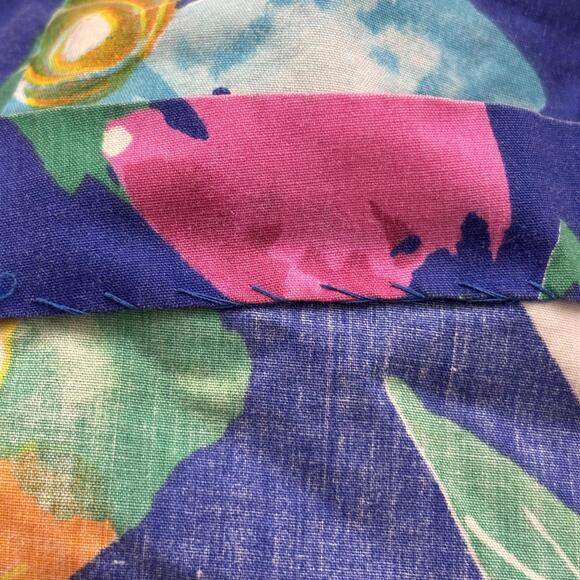 Vtg 70s floral house dress/ mumu dress - Picture 5 of 6